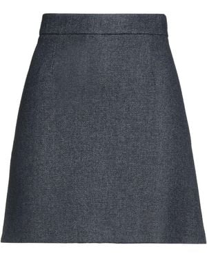 Paul & Joe Midnight Mini Skirt Wool, Viscose, Polyamide - Blue