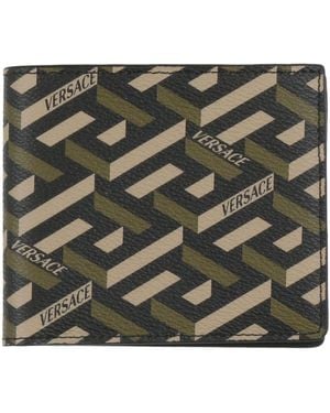 Versace Military Wallet Leather - Green
