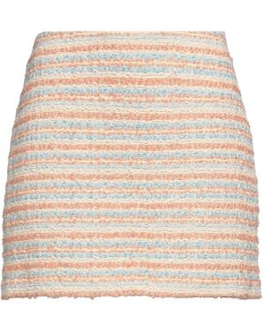 Roberto Collina Sand Mini Skirt Cotton, Viscose, Linen, Nylon, Silk - Natural
