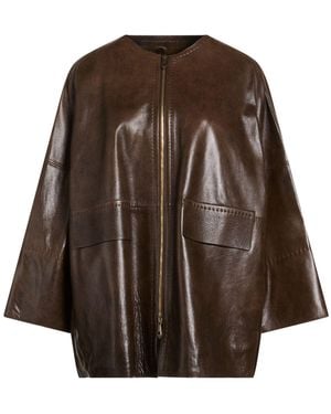 Max Mara Jacket Lambskin - Brown