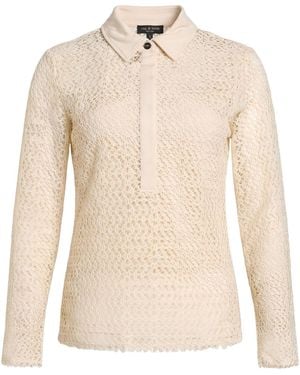 Rag & Bone Ivory Polo Shirt Polyester - Natural