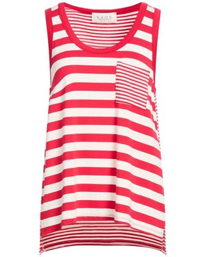 Kaos Tank Top Viscose, Elastane - Red