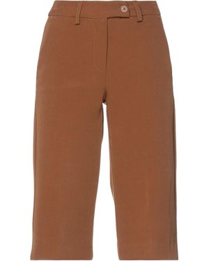 DODICI22 Shorts & Bermuda Shorts Polyester, Elastane - Brown