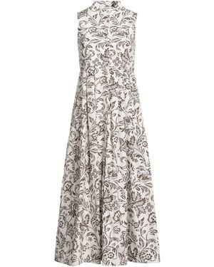 Max Mara Midi-Kleid - Weiß