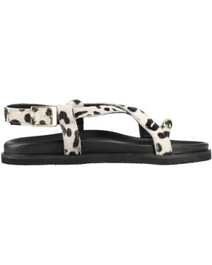 Divine Follie Ivory Thong Sandal Leather - White