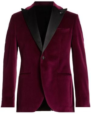 Luigi Bianchi Plum Blazer Cotton - Purple