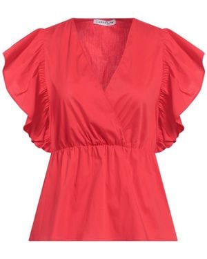 Caractere Top Cotton, Polyamide, Elastane - Red