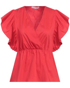 Caractere Top Cotton, Polyamide, Elastane - Red
