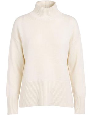 Dondup Ivory Turtleneck Wool - White