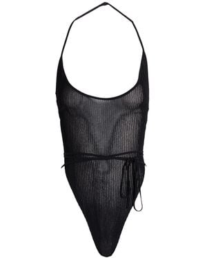 Petar Petrov Bodysuit Viscose, Elastane - Black