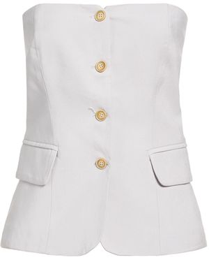 Haveone Top Viscose, Polyester - White