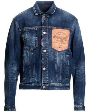 DSquared² Denim Outerwear Cotton, Elastane - Blue