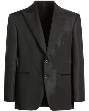 Tom Ford Blazer Polyester - Black