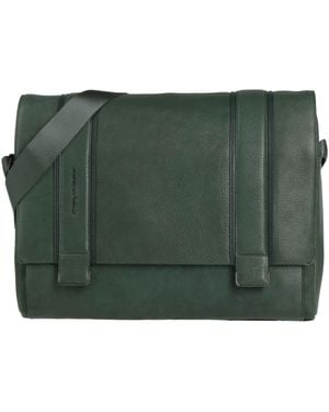 Piquadro Cross-Body Bag Bovine Leather, Nylon, Polyester, Eva (Ethylene - Green