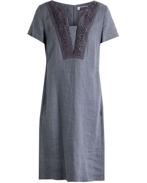 ToneT Midi Dress Linen - Gray