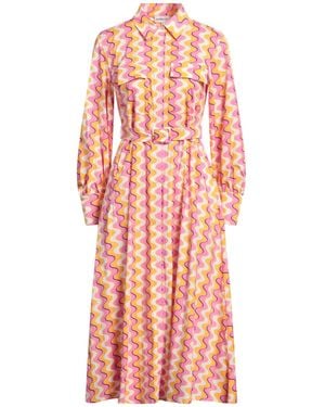 Marella Midi Dress Cotton, Elastane - Pink