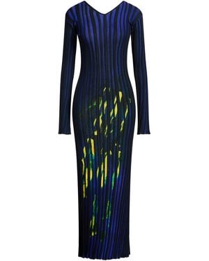 Louisa Ballou Maxi Dress Wool - Blue
