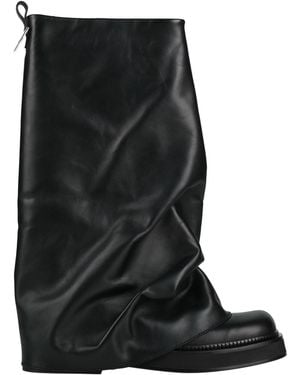 The Attico Boot Leather - Black