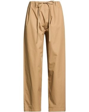 Moschino Sand Trousers Cotton - Natural