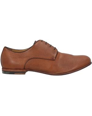 Testoni Tan Lace-Up Shoes Leather - Brown