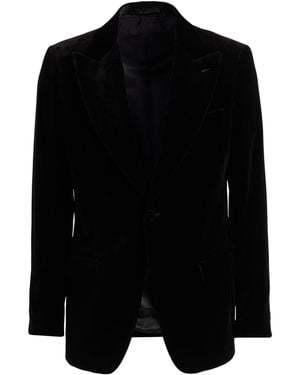 Lardini Blazer Cotton, Viscose, Cupro - Black