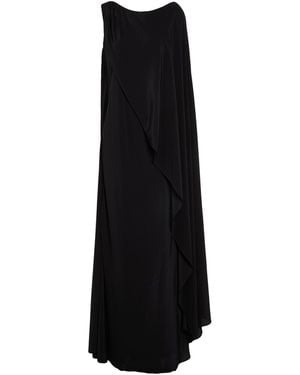 Erika Cavallini Semi Couture Maxi Dress Silk - Black