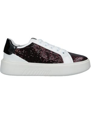 Geox Burgundy Sneakers Textile Fibers, Rubber - Red