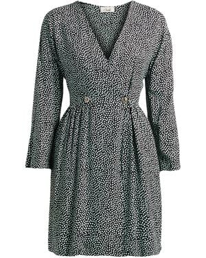 CROCHÈ Mini Dress Viscose - Gray