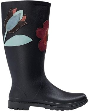 Red(V) Boot Pvc - Black