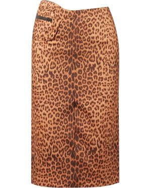 Commission Midi Skirt Polyester - Orange