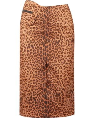 Commission Midi Skirt Polyester - Orange