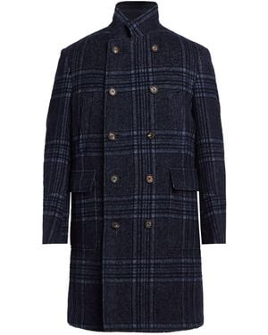 Eleventy Coat Wool, Alpaca Wool, Polyamide - Blue