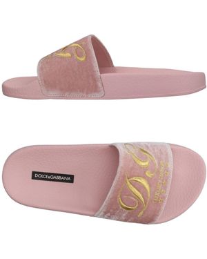 Dolce & Gabbana House Slipper Viscose, Silk - Pink
