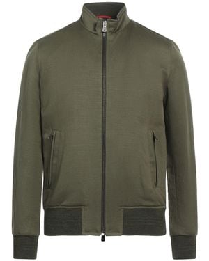 Isaia Jacket Linen, Silk, Cashmere - Green