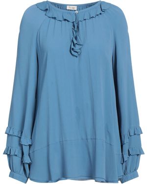 HER SHIRT HER DRESS Top - Blue