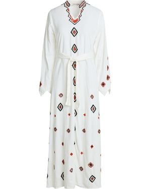 CONNOR & BLAKE Maxi Dress Linen, Cotton - White