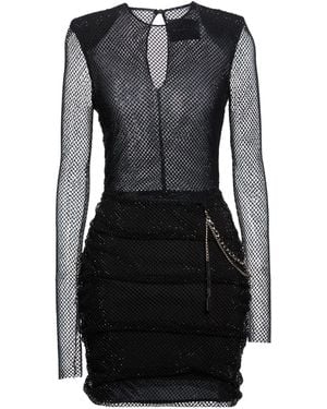 John Richmond Mini Dress Polyester - Black