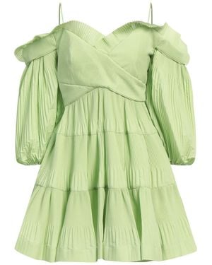 MEIMEIJ Lime Mini Dress Polyester, Cotton, Acetate, Elastane, Polyamide - Green