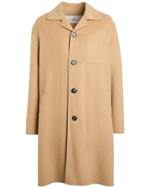 Ami Paris Coat - Natural