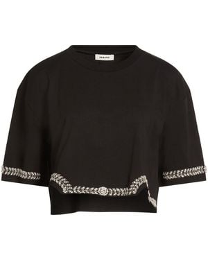Sandro T-Shirt Cotton - Black