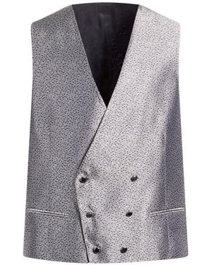 Corneliani Slate Tailored Vest Silk - Gray