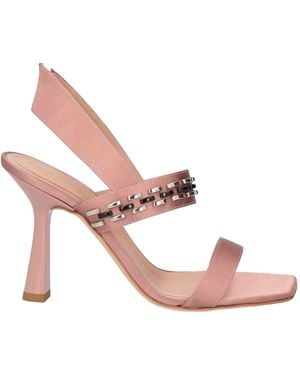 Alberta Ferretti Antique Rose Sandals Textile Fibers - Pink