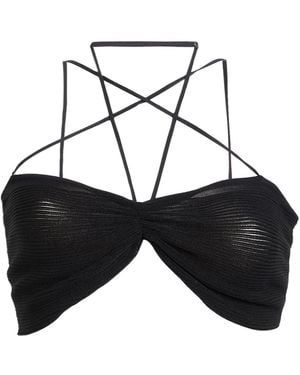 Nensi Dojaka Top Viscose, Polyamide, Polyester - Black