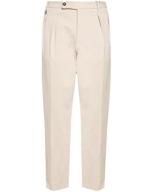 Paolo Pecora Pants Viscose, Nylon, Elastane - White