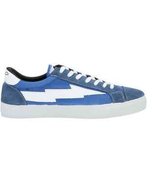 Sanyako Trainers Leather, Textile Fibres - Blue