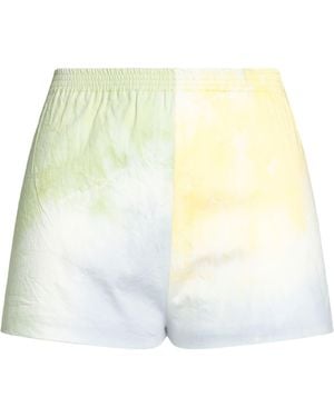 DES_PHEMMES Sky Shorts & Bermuda Shorts Cotton, Elastane - White