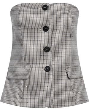 Imperial Top Polyester, Viscose, Elastane, Metal - Gray