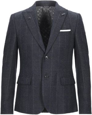 Daniele Alessandrini Blazer Viscose, Wool, Polyamide, Elastane - Blue