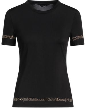 Just Cavalli T-Shirt Viscose, Elastane - Black