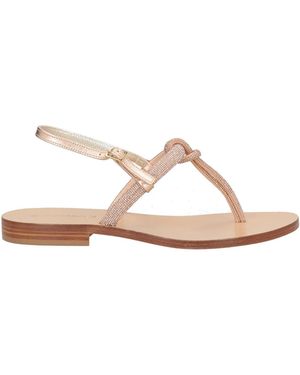 Positano By Jean Paul Thong Sandal Leather - Natural